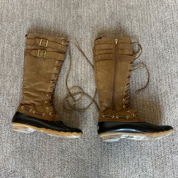 Sperry Brown and Black Winter Boots - Picture 2 of 5